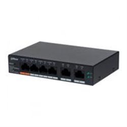 CS4006-4GT-60 SWITCH/ DAHUA/ CS4006-4GT-60 - SWITCH POE DE 6 PTOS GIGABIT/ 4 PTOS POE 10/100/1000/ 2 PTOS UPLINK 10/100/1000/60 