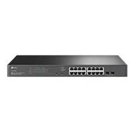 SG2218P SWITCH | TP-LINK | SG2218P | 16 PUERTOS POE+ | 2 PUERTOS SFP  GIGABIT | OMADA SDN | IPV6 | MONTAJE EN RACK
