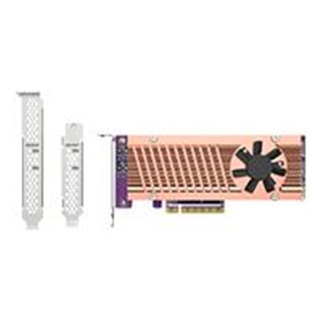 QM2-2P-384A TARJETA DE EXPANSION QNAP QM2-2P-384A / DUAL M.2 PCIE SSD / ADMITE HASTA 2 SSD M.2 PCIE(GEN3 X4) CON FORMATO M.2 228