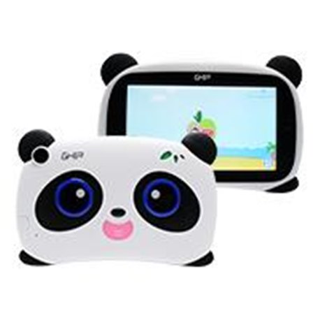 GTABPNDA TABLET GHIA KIDS PANDA 7 PULGADAS/QUAD CORE/1GB/8GB/2CAM/WIFI/BLUETOOTH/2500mAh/ANDROID 8.1 GO EDITION / BLANCO CON NEG