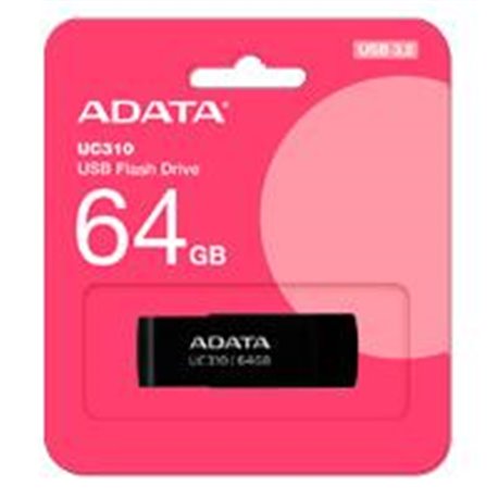 UC310-64G-RBK MEMORIA ADATA 64GB USB 3.2 UC310 NEGRO (UC310-64G-RBK)