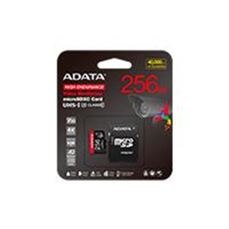AUSDX256GUI3V30SHA2-RA1 MEMORIA ADATA MICRO SDXC/SDHC 256GB UHS-I VIDEOVIGILANCIA 24/7 100MB/85MB 4K CLASE 10 U3 V30 A2  C/ADAPT