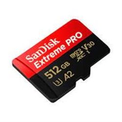 SDSQXCD-512G-GN6MA MEMORIA SANDISK MICRO SDXC 512GB EXTREME PRO 200MB/S 4K CLASE 10 A2 V30 C/ADAPTADOR SDSQXCD-512G-GN6MA
