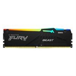 KF552C36BBEA-16 MEMORIA RAM KINGSTON DIMM DDR5 16GB 5200MT/S FURY BEAST BLACK EXPO RGB CL36 288PIN 1.25V C/DISIPADOR DE CALOR P/