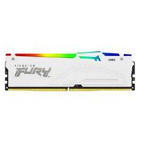 KF560C30BWEAK2-64 MEMORIA RAM KINGSTON DIMM DDR5 64GB (2X32GB) 6000MT/S FURY BEAST WHITE RGB EXPO CL30 288PIN 1.4V C/DISIPADOR D