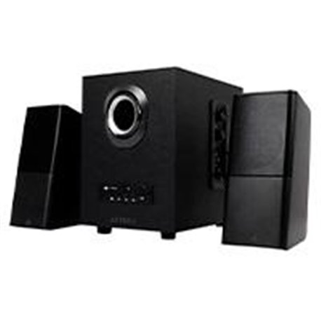 AC-922067 BOCINAS ACTECK HEAR AS480 / ALAMBRICO / CON SUBWOOFER / SURROUND 2.1 / SD, 3.5 MM, USB, BT / 3W - 10W / CONTROL DE VOL