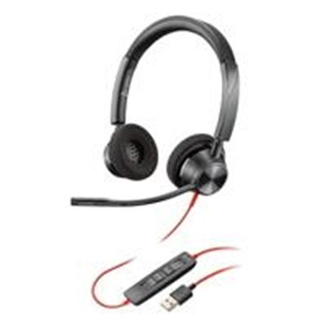 8X220AA DIADEMA HP POLY 8X220AA BLACKWIRE C3320/ ALAMBRICA BINAURAL USB-A CON CANCELACION DE RUIDO Y MICROFONO CONTROL EN EL CAB