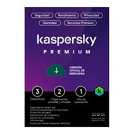 TMKS-460 ESD KASPERSKY PREMIUM (TOTAL SECURITY) / 3 DISPOSITIVOS / 2 CUENTAS KPM / 1 AÑO