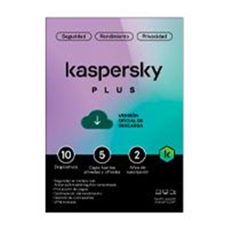 TMKS-473 ESD KASPERSKY PLUS (INTERNET SECURITY) / 10 DISPOSITIVOS / 5 CUENTAS KPM / 2 AÑOS
