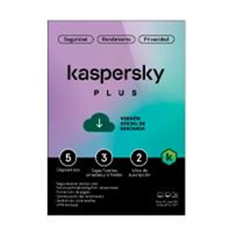 TMKS-472 ESD KASPERSKY PLUS (INTERNET SECURITY) / 5 DISPOSITIVOS / 3 CUENTAS KPM / 2 AÑOS
