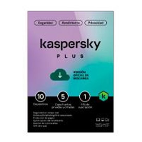 TMKS-458 ESD KASPERSKY PLUS (INTERNET SECURITY) / 10 DISPOSITIVOS / 5 CUENTAS KPM / 1 AÑO