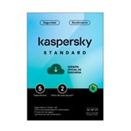 TMKS-468 ESD KASPERSKY STANDARD (ANTI-VIRUS) / 5 DISPOSITIVOS / 2 AÑOS