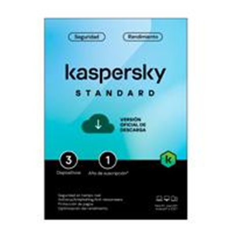 TMKS-452 ESD KASPERSKY STANDARD (ANTI-VIRUS) / 3 DISPOSITIVOS / 1 AÑO