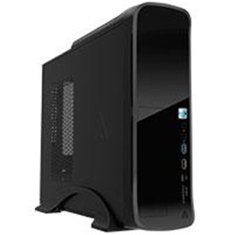 GABINETE ACTECK INTEGRA IVO SLIM / MICRO ATX / ITX 500W 1XUSB-C GI-001/ COLOR NEGRO/AC-922753