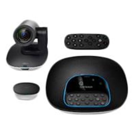960-001054 CAMARA DE VIDEOCONFERENCIA LOGITECH GROUP FHD 1080P ZOOM 10X HD CAMPO VISUAL 90° IDEAL PARA SALAS MEDIANAS Y GRANDES.