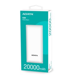 PBC20-WH Cargador ADATA Power Bank 20000mAh blanco C20 PBC20-WH
