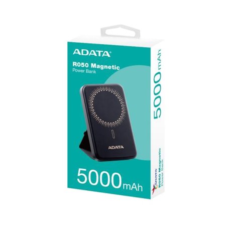 PR050-11BK Cargador ADATA Power Bank 5000mAh negro magnetico (carga inalambrica) R050 PR050-11BK