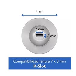 6000977 Ancla Brobotix candod de seguridad K-SLOT para laptop tableta smarphone tipo dico adhesivo