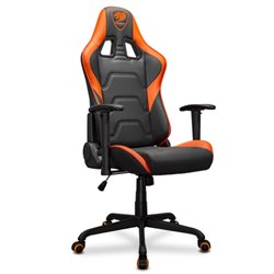 3MELIORB.0001 Silla Gamer Cougar ARMOR ELITE Negro/Naranja Reclinable 160grados Tapizado Cuero de PVC con almohadillas