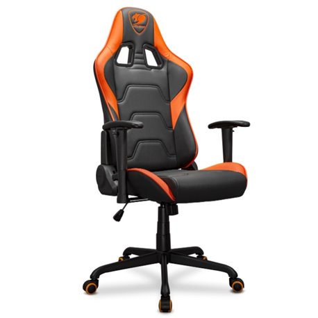 3MELIORB.0001 Silla Gamer Cougar ARMOR ELITE Negro/Naranja Reclinable 160grados Tapizado Cuero de PVC con almohadillas