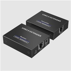 TT150USB Kit Extensor Epcom TT150USB 2.0 de 4 puertos para distancia de hasta 150 m soporta 2.0 USB 1.1y 1.0 UTP Cat 5e 6 6a 7 s