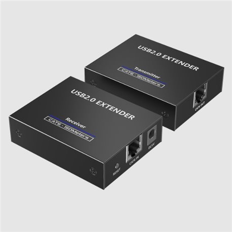 TT150USB Kit Extensor Epcom TT150USB 2.0 de 4 puertos para distancia de hasta 150 m soporta 2.0 USB 1.1y 1.0 UTP Cat 5e 6 6a 7 s
