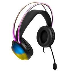 V-930730 Diadema Voltred gamer transparente RGB Helumo