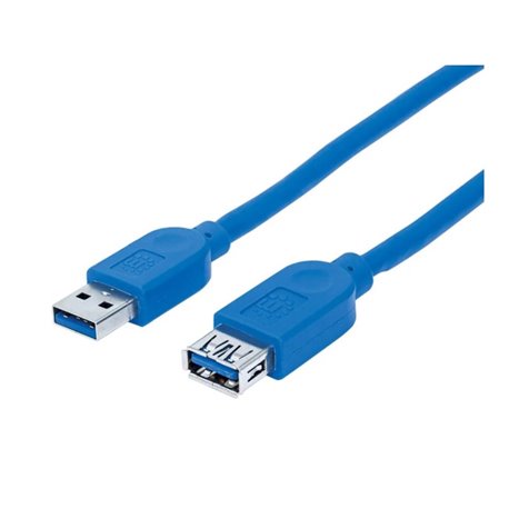 325394 Cable Manhattan Extencion USB A 3.2 1m Azul