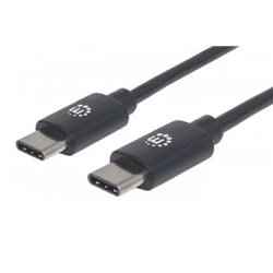 354875 Cable Manhattan USB C 2m m-m V2 Negro