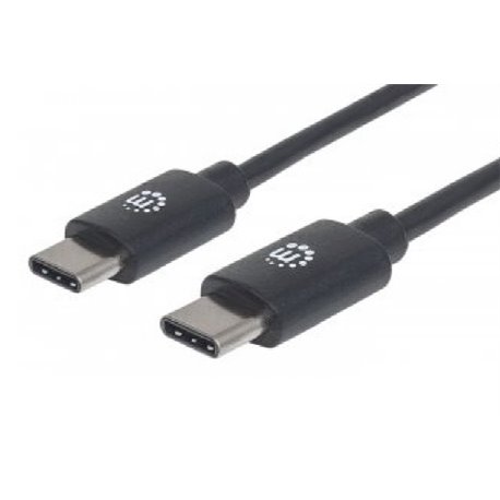 354875 Cable Manhattan USB C 2m m-m V2 Negro