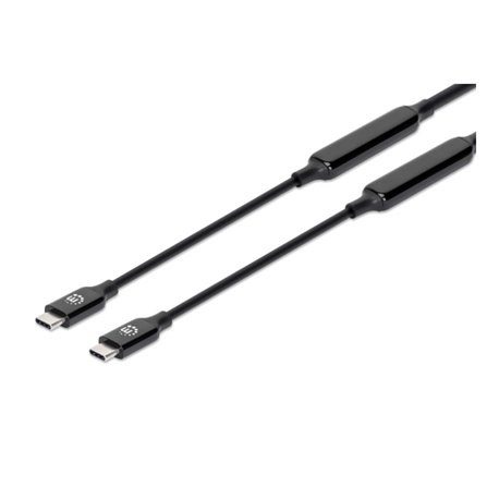 355971 Cable Manhattan dispositivo activo USB C 3.2 Gen 2 5m Negro