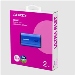 AELI-SE880-2TCBU SSD externo Adata 2TB AELI-SE880 USB C 3.2 azul