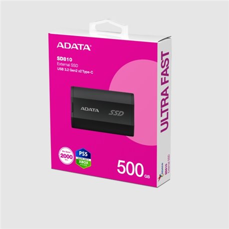 SD810-500G-CBK SSD externo Adata 500GB SD810 USB C 3.2 negro