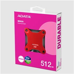 SD620-512GCRD SSD externo ADATA 512GB SD620 USB 3.2 rojo
