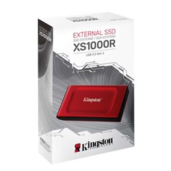 SXS1000R/2000G SSD externo Kingston 2TB SXS1000R/2000G portable rojo USB 3.2 Gen 2 1050Mb/seg