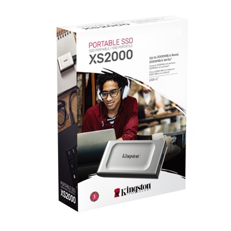 SXS2000/4000G SSD Externo Kingston 4TB SXS2000/4000G portable USB 3.2 Tipo C 2000Mb/seg