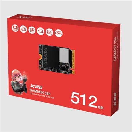 SGAMMIXS55-512G-C SSD M.2 2230 ADATA XPG NVMe/PCIe 512GB Gammix S55 SGAMMIXS55-512G-C