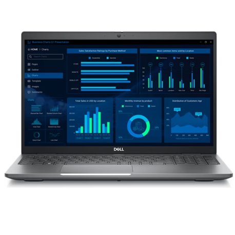 1030980100362 Laptop Dell Precision 3581 Intel Core i7-13700H 15 pulg 16GB 512GB SSD NVIDIA RTX A500 4GB WIndows 11 Pro