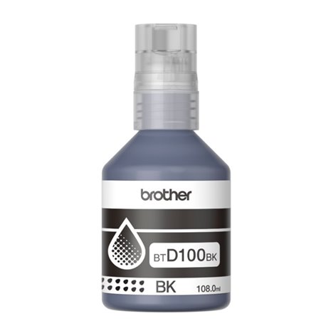 BTD100BK Tinta Brother BTD100BK negro bote para Inkbenefit tank T230 T530DW T723DW T930DW (7 500 paginas)