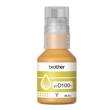 BTD100Y Tinta Brother BTD100Y amarillo bote para Inkbenefit tank T230 T530DW T723DW T930DW (5 000 paginas)