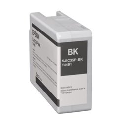 C13T44B120 Tinta Epson C13T44B120 negro SJIC35P para Colorworks C6500 / 6000
