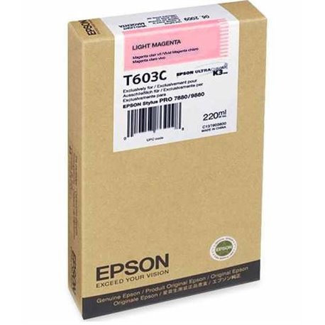 T603C00 Tinta Epson T603C00 magenta light para LFP Stylus Pro 7800/9800/7880/9880 220ML