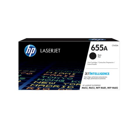 CF450A TONER HP 655A CF450A NEGRO LASERJET ENTERPRISE MFP M682z/M652dn (12 500 PAG)