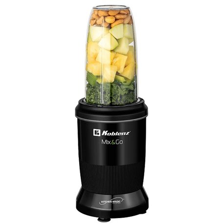 00-0549-00-6 Licuadora Personal Mix and Go Koblenz BKM 800 vaso de Tritán 900ml kit con 6 accesorios potente motor 1000W función