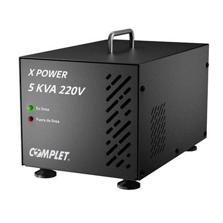 ERV-10-008 Regulador electrónico de voltaje COMPLET X-POWER ERV-10-008 5000VA potencia 5000W voltaje 220V supresor de picos 504 