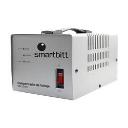 SBC2500V Compensador de voltaje Smartbitt SBC2500V 1500 Watts 1x NEMA 5-15P diseñado para protección electrónica y regular alime