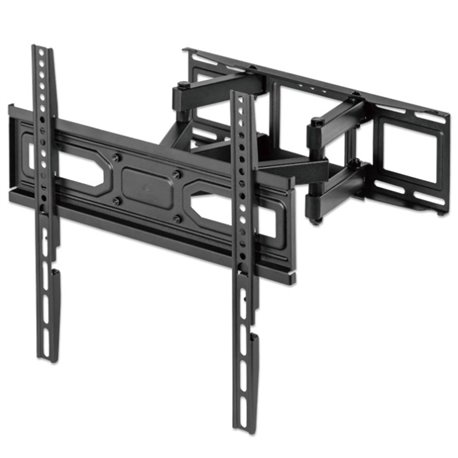 462433 Soporte Manhattan para TV 32 a 70 pulgadas 40KG en pared con doble brazo articulado y ajuste de nivel negro
