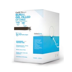 PRO-CAT-5E-GELX Bobina Linkedpro PRO-CAT-5E-GELX cable de 305 m Cat5E gel para interperie doble forro extrema humendad redes de 