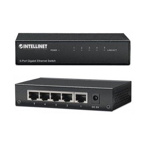 530378 SWITCH INTELLINET GB 5 PTOS 10/100/1000 METAL IEEE 802.3AZ