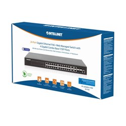 561426 Switch PoE Intellinet WebAdmin Gigabit 24 puertos Power over Ethernet (PoE+/PoE)